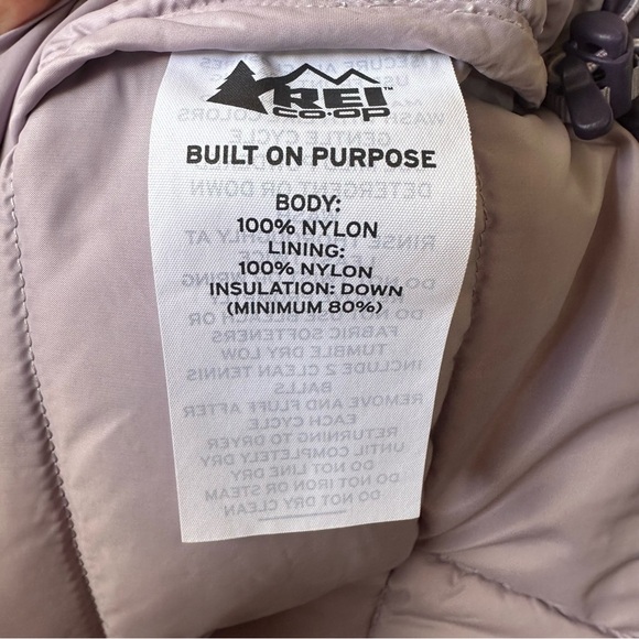 REI Purple Down Puffer Full Zip Winter Fall Jacket - Picture 7 of 9